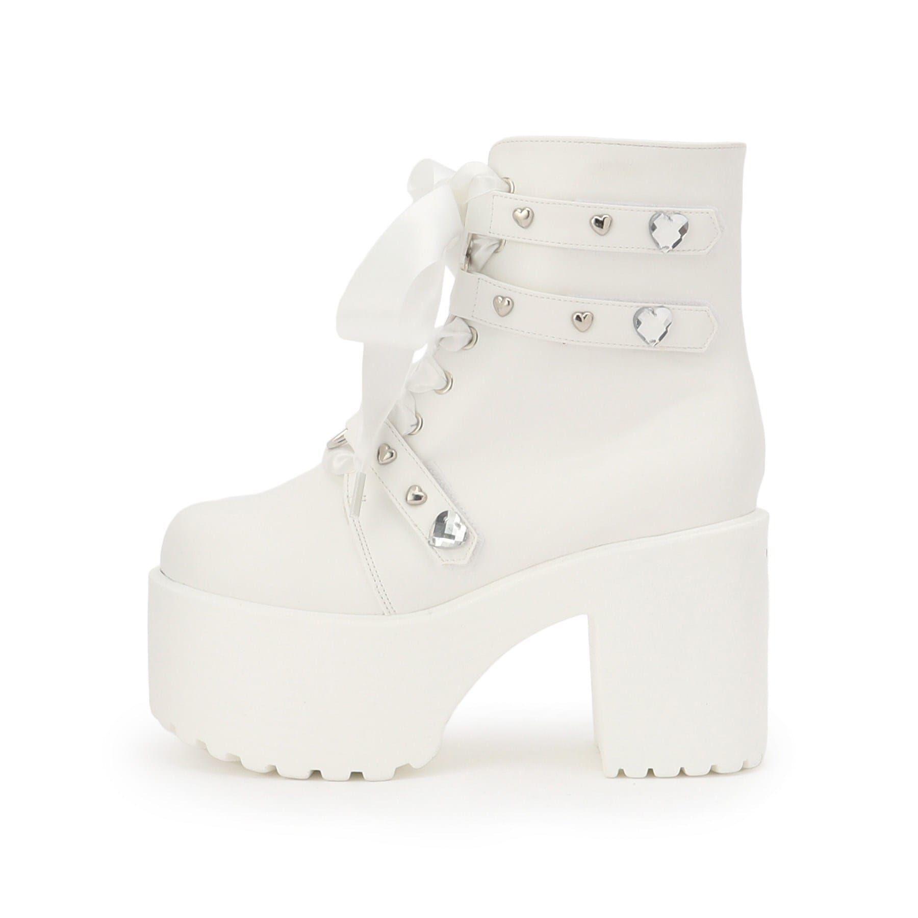 csT&P「厚底キラキラハート付きブーツ」|ショートブーツ|