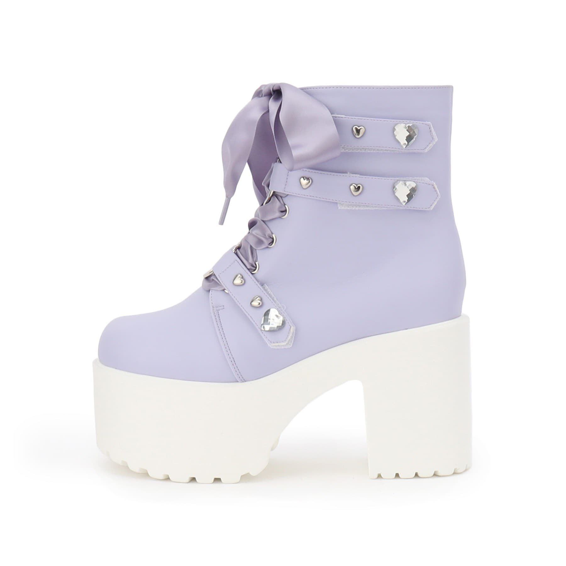 csT&P「厚底キラキラハート付きブーツ」|ショートブーツ|