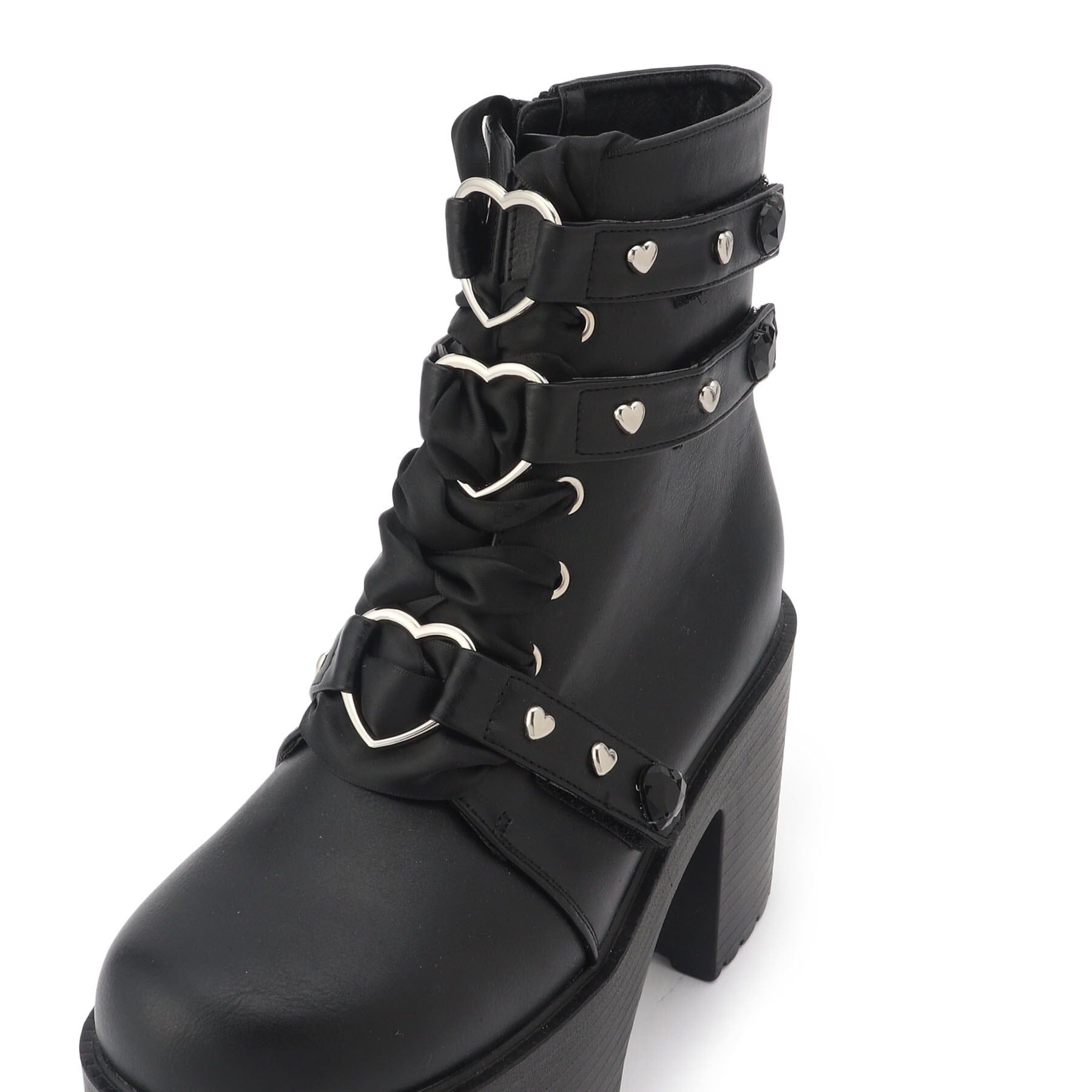 csT&P「厚底キラキラハート付きブーツ」|ショートブーツ|