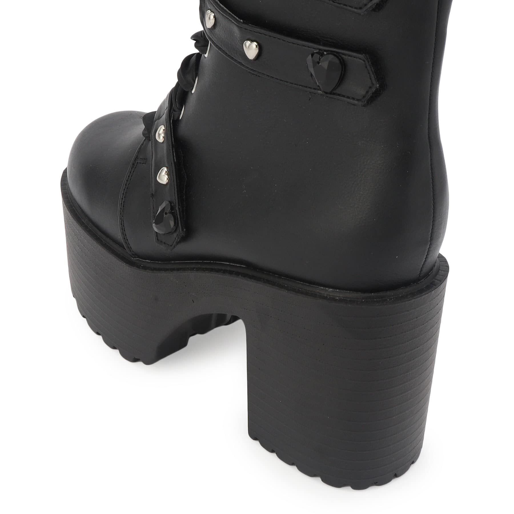 csT&P「厚底キラキラハート付きブーツ」|ショートブーツ|