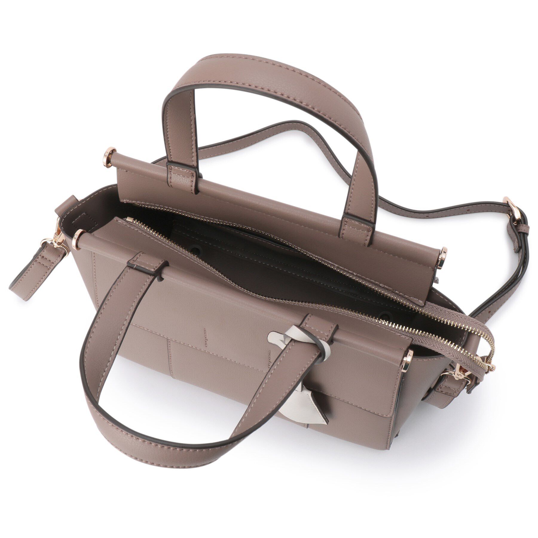 ESPERANZA「＼ガバッと開く／ダブルフラップ2WAYハンドバッグ」|ハンドバッグ|