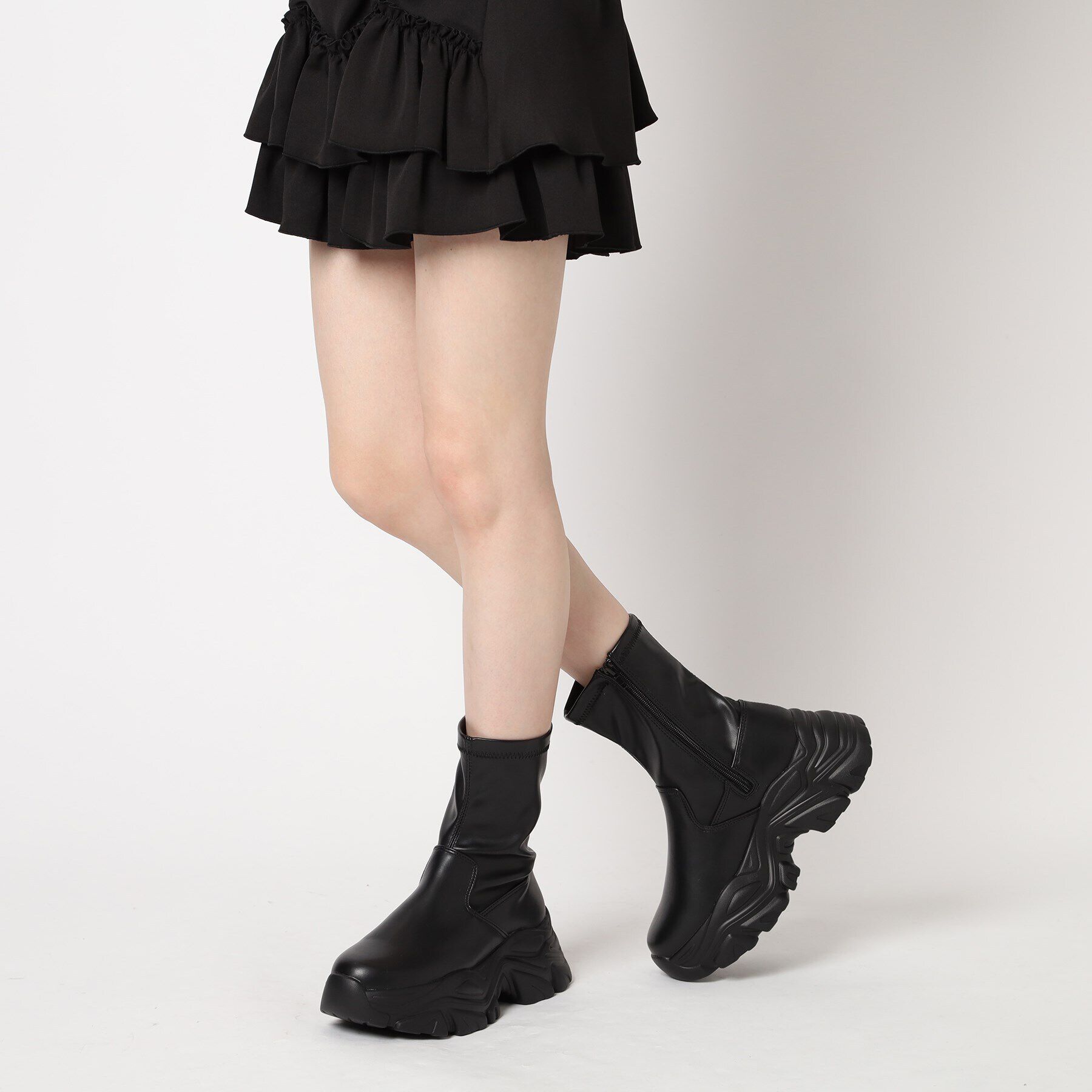 csT&P「厚底スニーカー底ブーツ」|ショートブーツ|