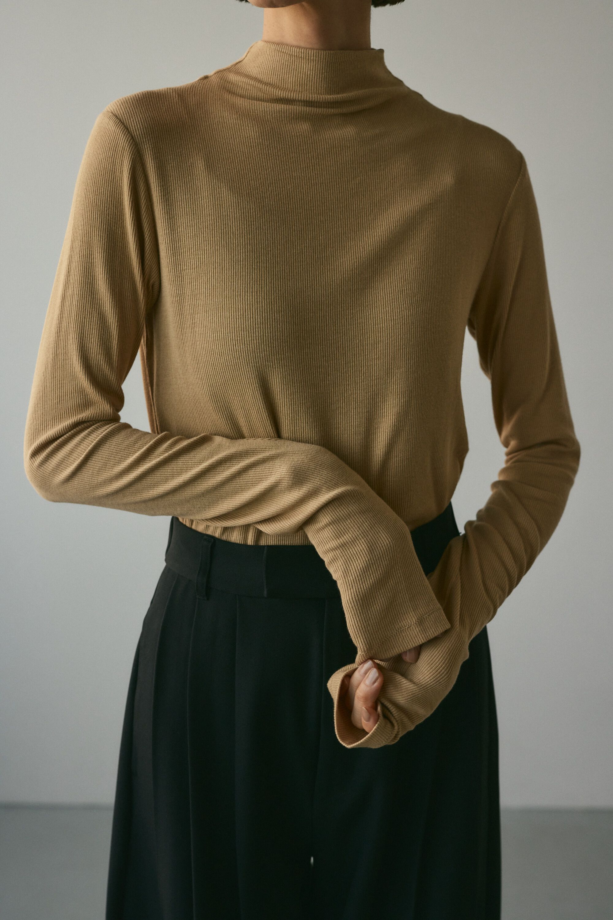 STYLEMIXER「ソフトリブハイネックトップ」|Tシャツ・カットソー|