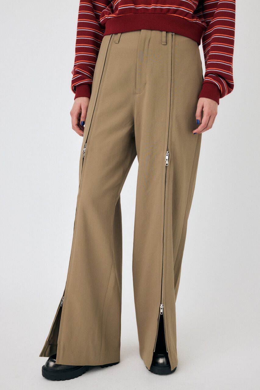 MOUSSY「ZIP UP WIDE トラウザーズ」|その他|