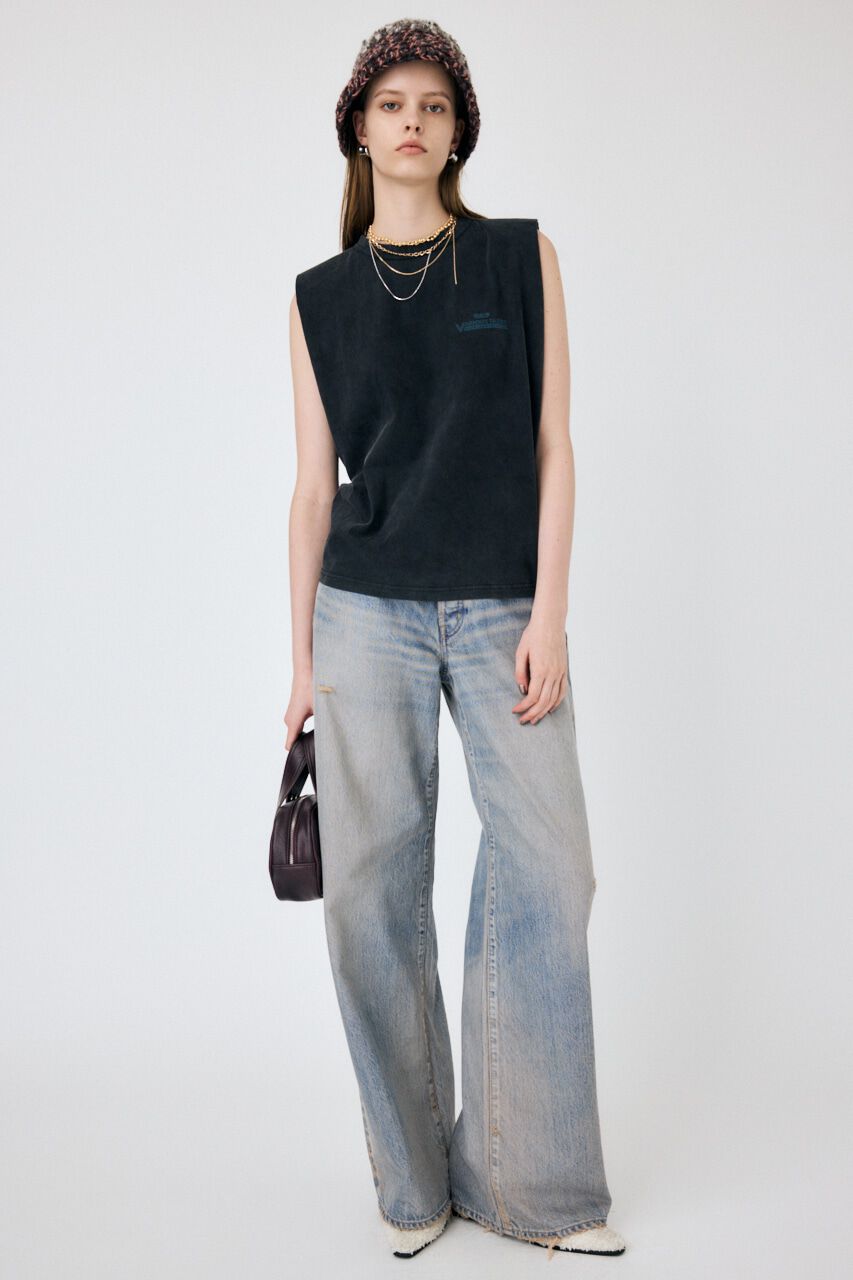 MOUSSY「MIDRISE  バギーデニム」|デニム|BLU