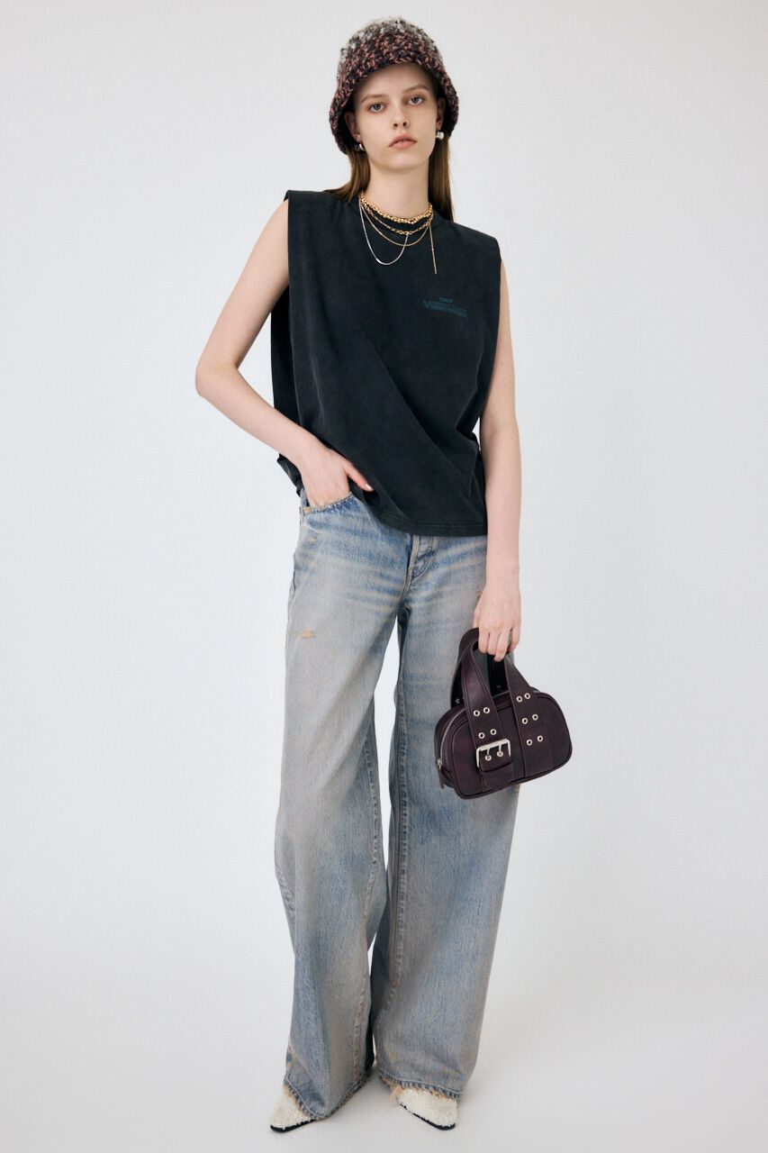 MOUSSY「MIDRISE  バギーデニム」|デニム|