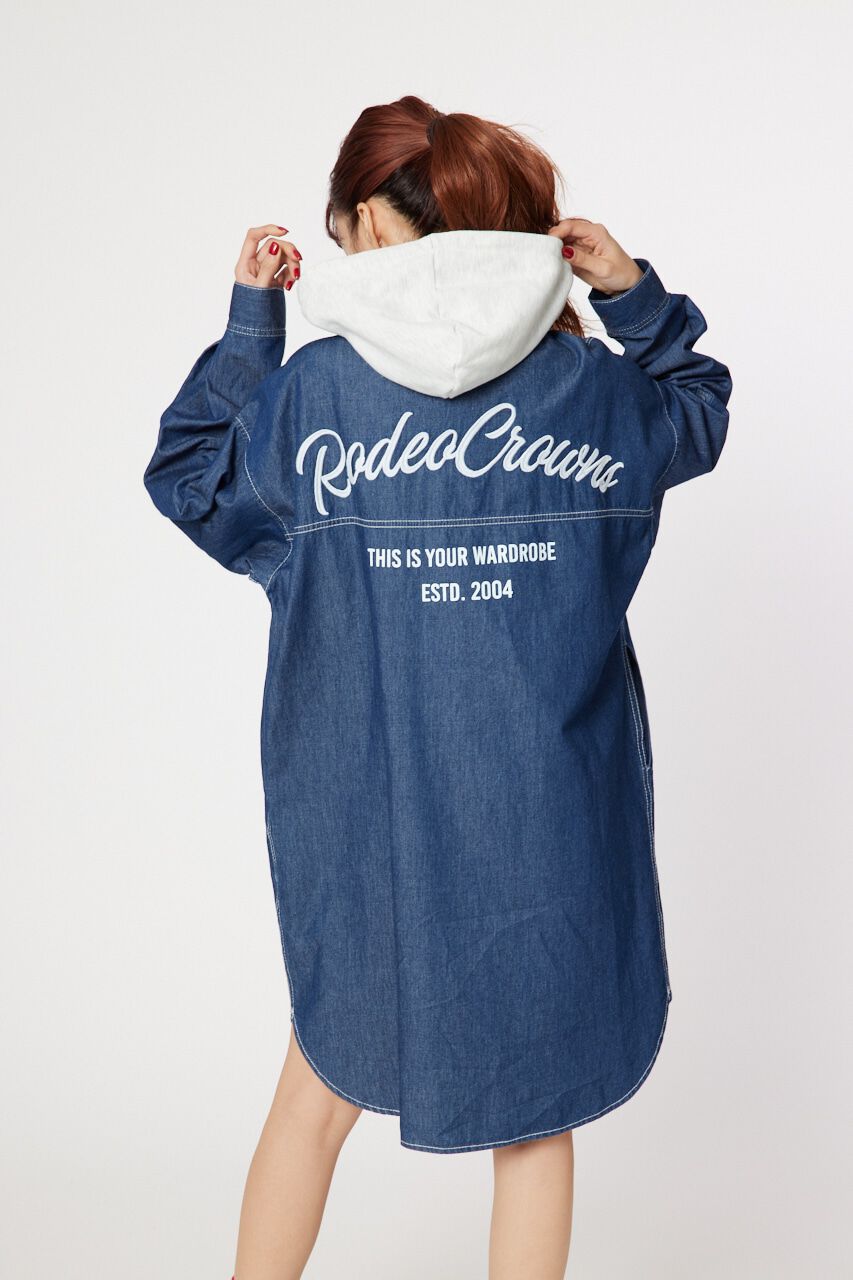 RODEO CROWNS「カラーステッチシャツワンピース」|ワンピース|BLU