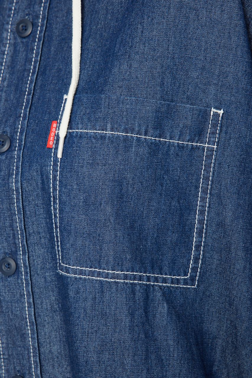 RODEO CROWNS「カラーステッチシャツワンピース」|ワンピース|