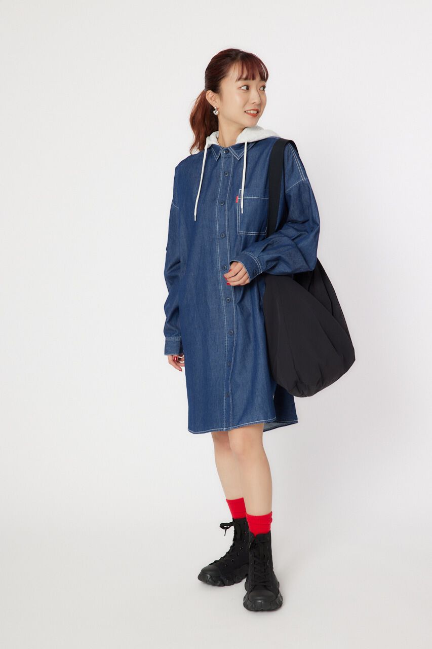 RODEO CROWNS「カラーステッチシャツワンピース」|ワンピース|