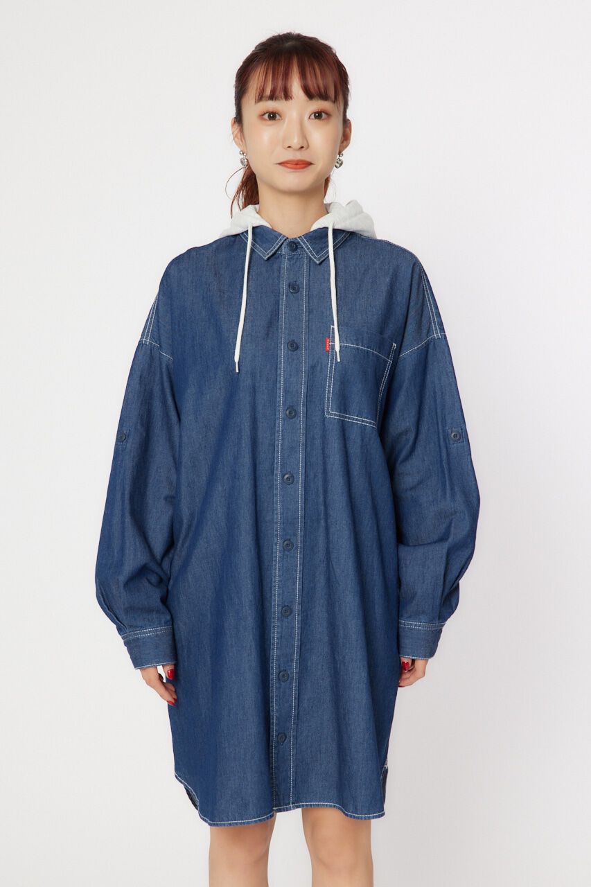 RODEO CROWNS「カラーステッチシャツワンピース」|ワンピース|