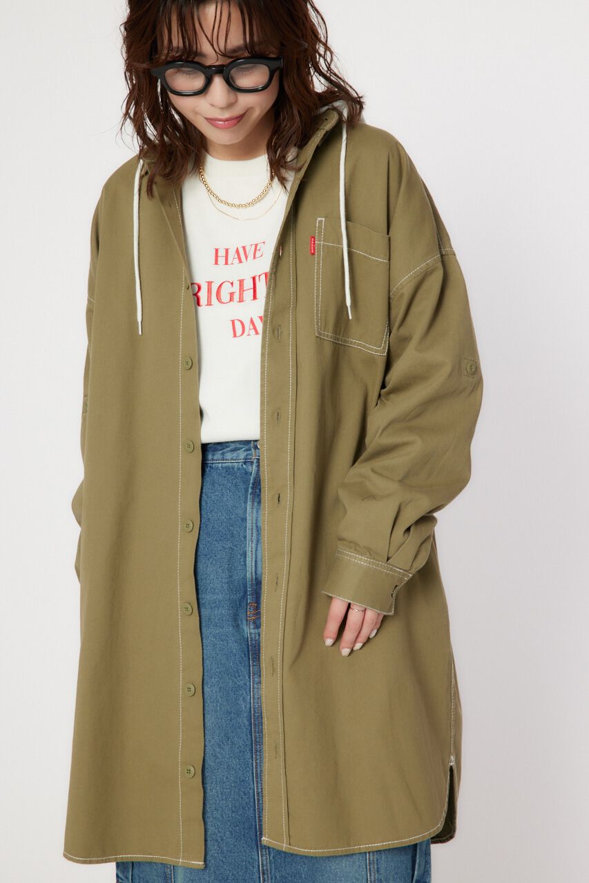 RODEO CROWNS「カラーステッチシャツワンピース」|ワンピース|