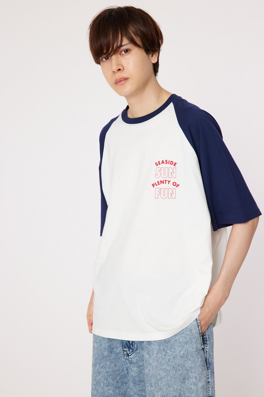 RODEO CROWNS「NJラグラン Tシャツ」|Tシャツ・カットソー|M/NVY7