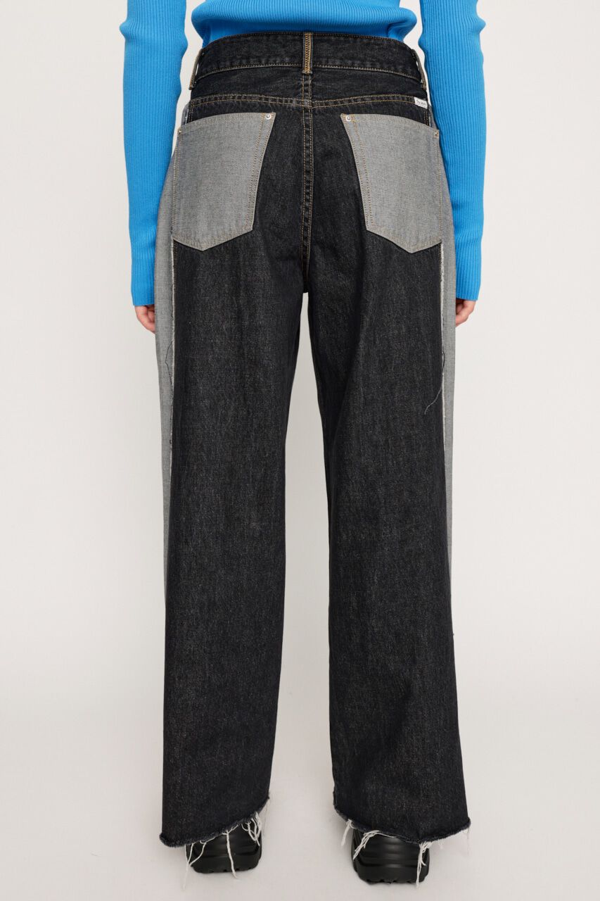 SLY「L／W INSIDE OUT WIDE STRAIGHT-E」|デニム|