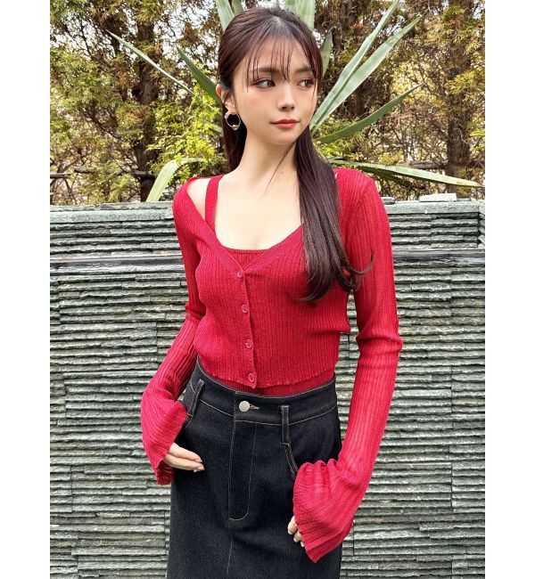 RESEXXY「ニットタンクトップ【セットアップ着用可能】」|タンクトップ|