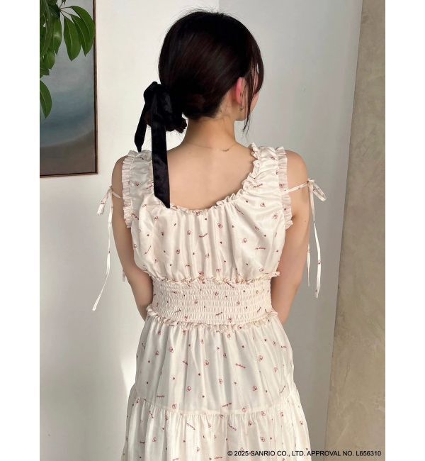 dazzlin「【メロクロコラボ】モチーフパターンティアードワンピース」|ワンピース|