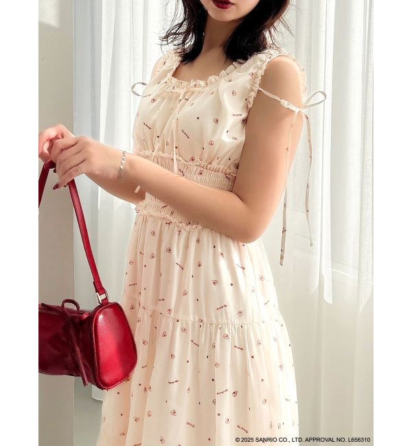 dazzlin「【メロクロコラボ】モチーフパターンティアードワンピース」|ワンピース|