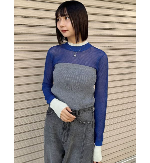 MURUA「ベアレイヤードニット」|ニット・セーター|