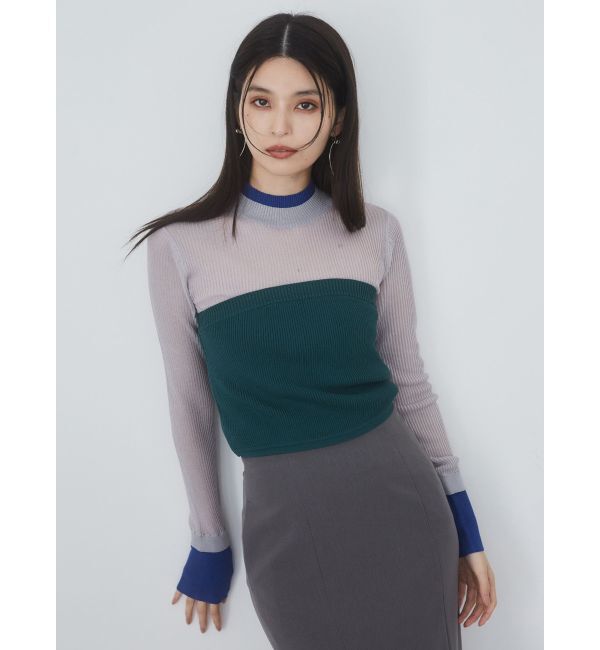 MURUA「ベアレイヤードニット」|ニット・セーター|