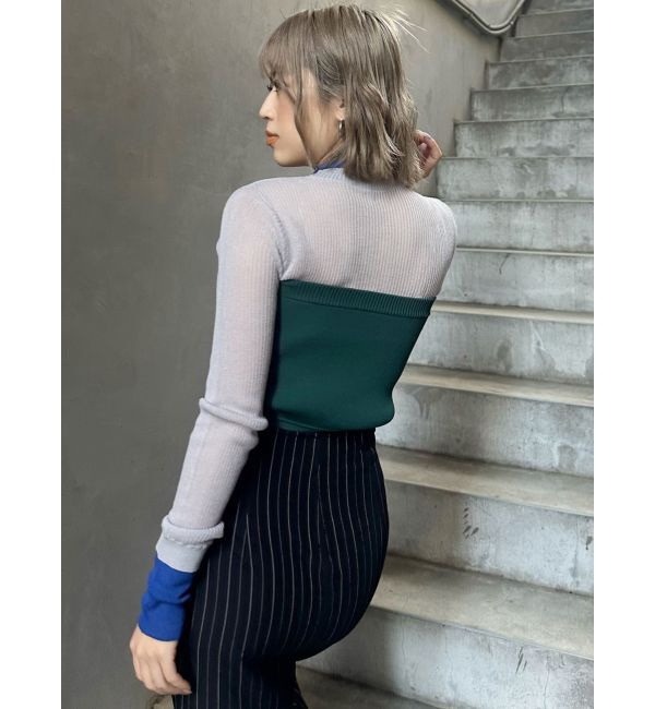 MURUA「ベアレイヤードニット」|ニット・セーター|