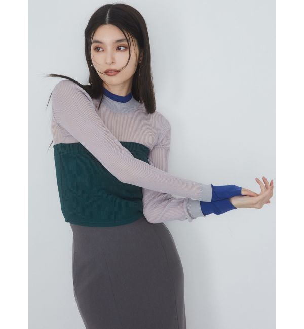 MURUA「ベアレイヤードニット」|ニット・セーター|