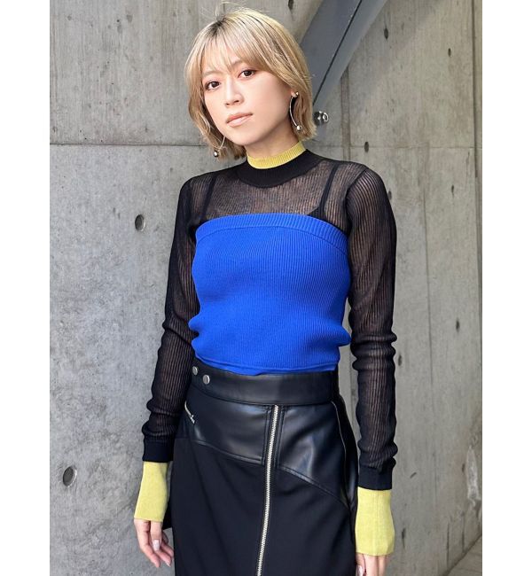 MURUA「ベアレイヤードニット」|ニット・セーター|