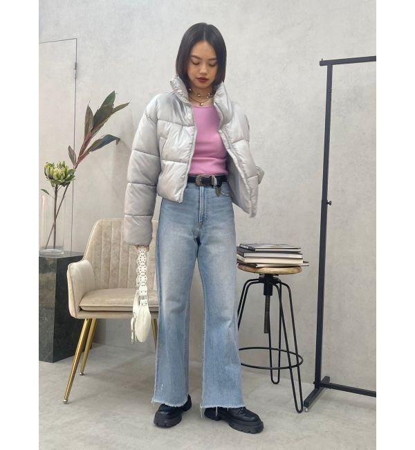 EVRIS「シンプルワイドデニムパンツ」|デニム|