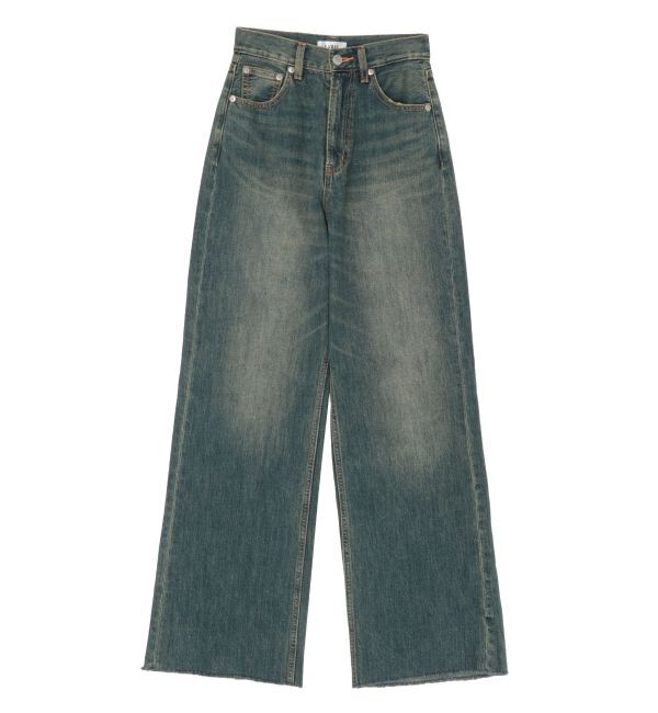 EVRIS「シンプルワイドデニムパンツ」|デニム|