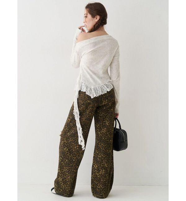 EVRIS「レースドッキングアシンメトリートップス」|Tシャツ・カットソー|