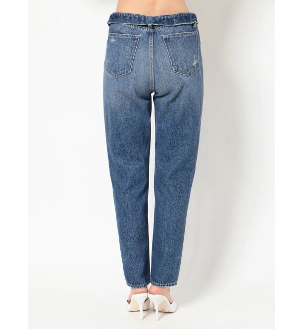 GYDA「H/W GYDA SLEEK KNEEダメージデザインデニムパンツ」|デニム|