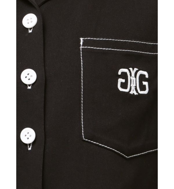 GYDA「Symmetry GYDA バイカラーステッチシャツ」|シャツ・ブラウス|