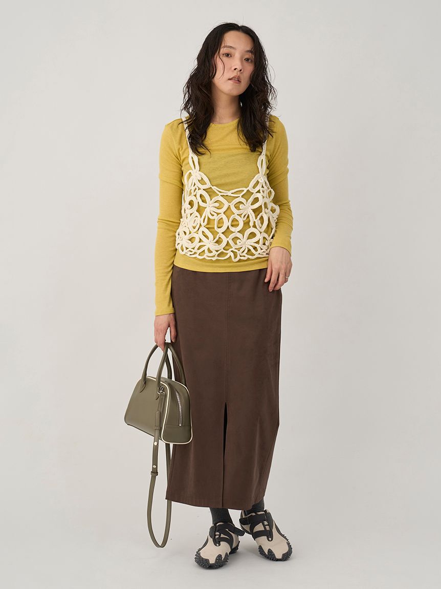 emmi atelier「フェイクレザーパイピングボストンバッグ」|ボストンバッグ|