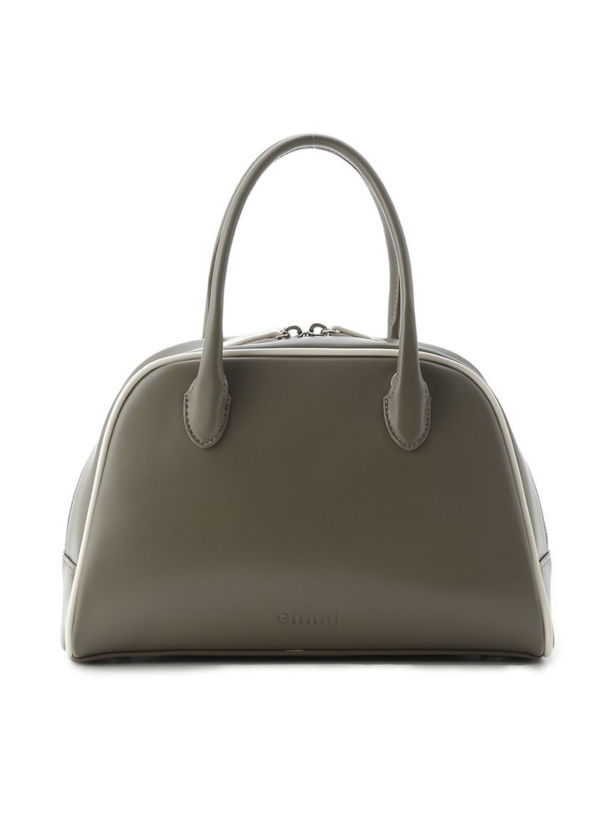 emmi atelier「フェイクレザーパイピングボストンバッグ」|ボストンバッグ|