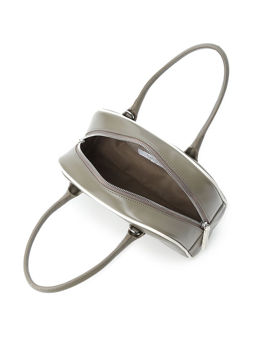 emmi atelier「フェイクレザーパイピングボストンバッグ」|ボストンバッグ|