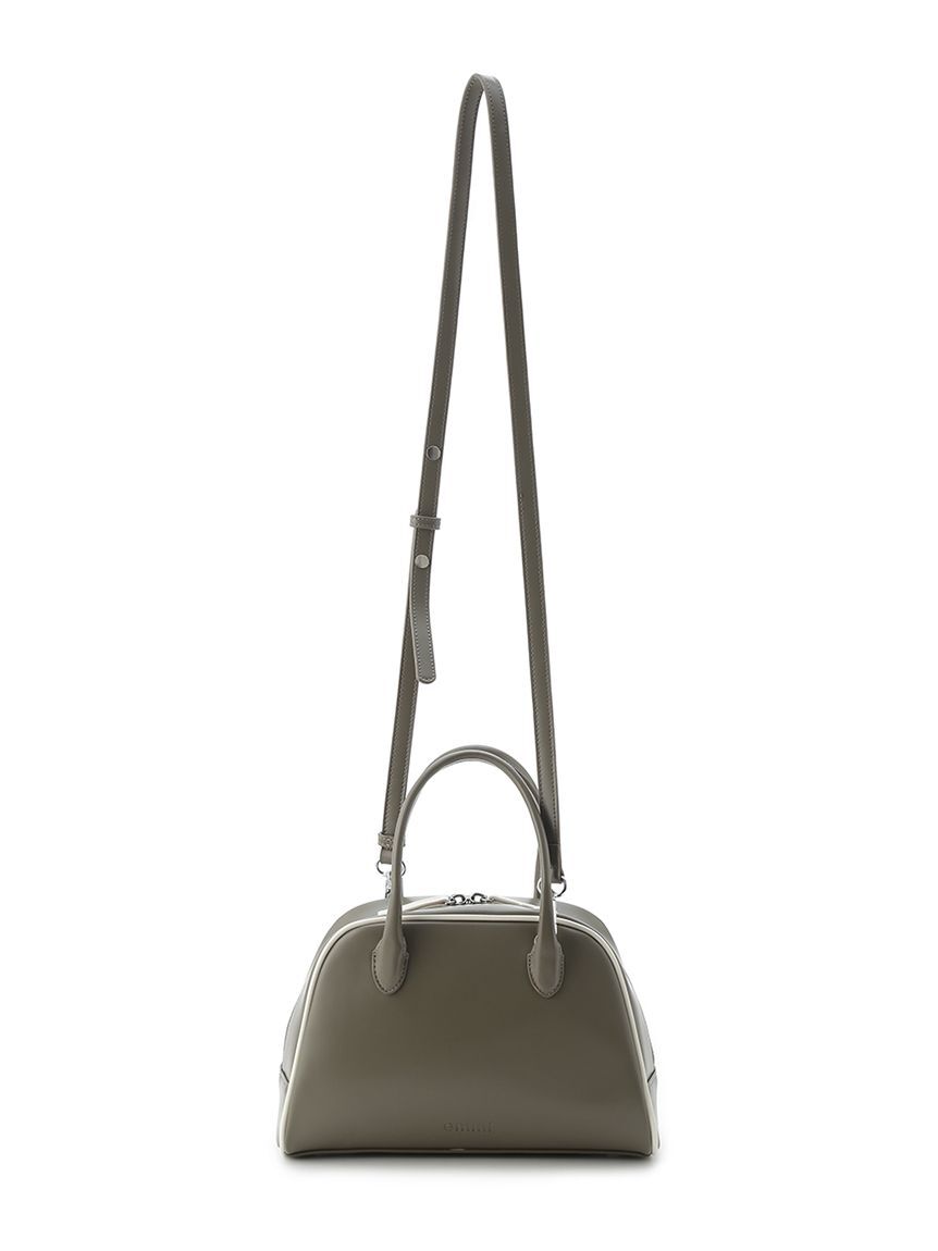 emmi atelier「フェイクレザーパイピングボストンバッグ」|ボストンバッグ|