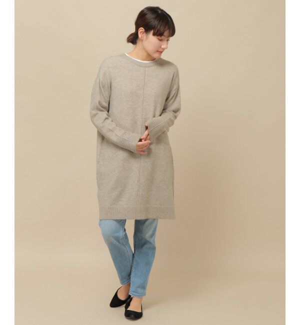 ikka「前後2WAYニットチュニック」|プルオーバー|