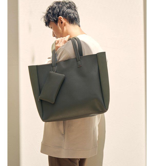 ikka「シュリンクワイドトート」|トートバッグ|