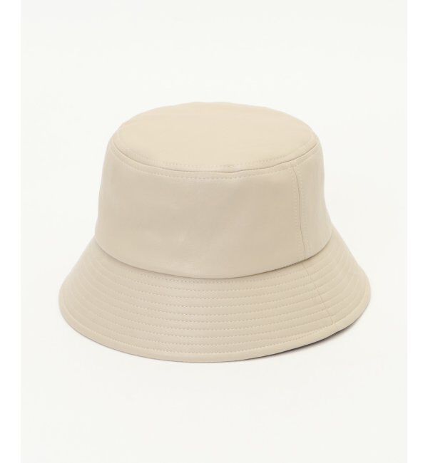 ikka「エコレザーバケットハット」|その他|オフホワイト