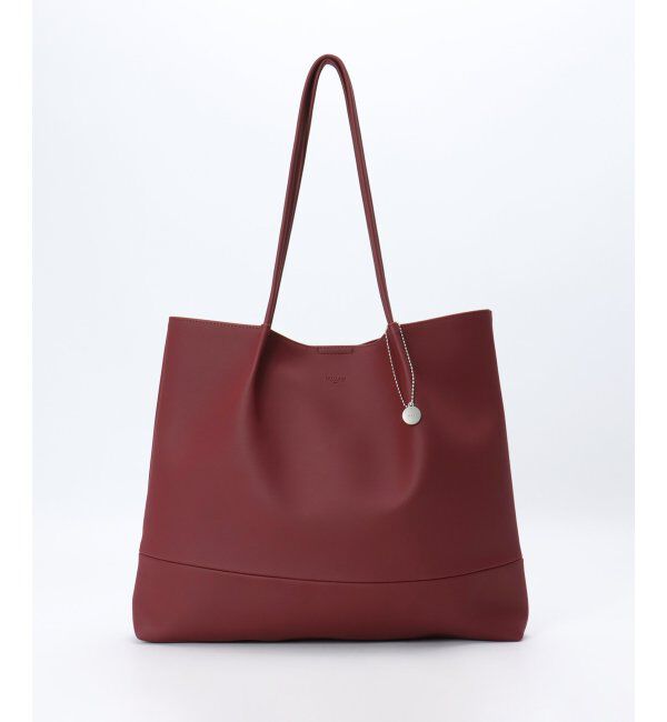 ikka「PU縦長トートバッグ」|その他|ワイン