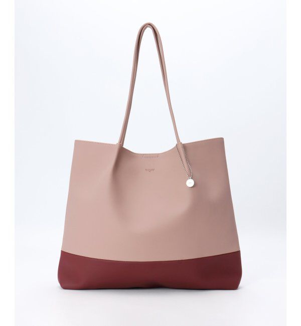 ikka「PU縦長トートバッグ」|その他|ピンク