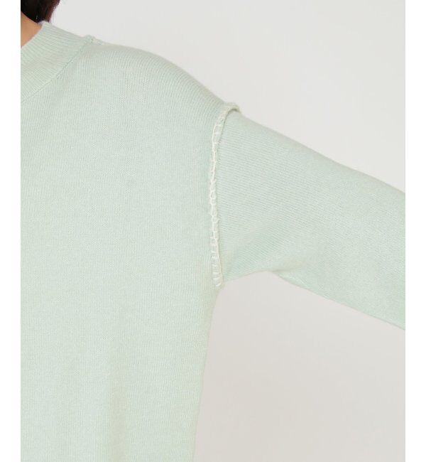 ikka「アンゴラ混モチモチ配色プルオーバー」|プルオーバー|