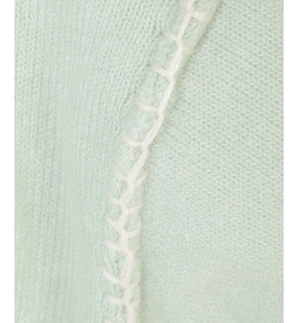 ikka「アンゴラ混モチモチ配色プルオーバー」|プルオーバー|