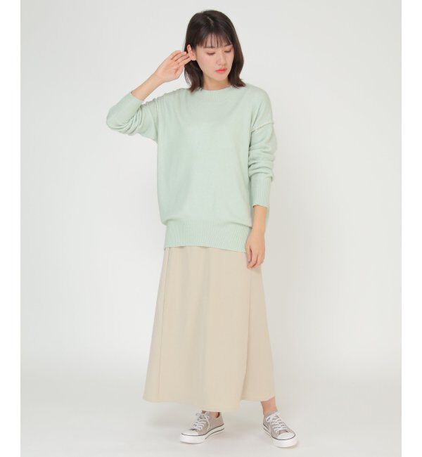 ikka「アンゴラ混モチモチ配色プルオーバー」|プルオーバー|