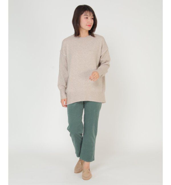 ikka「アンゴラ混モチモチ配色プルオーバー」|プルオーバー|