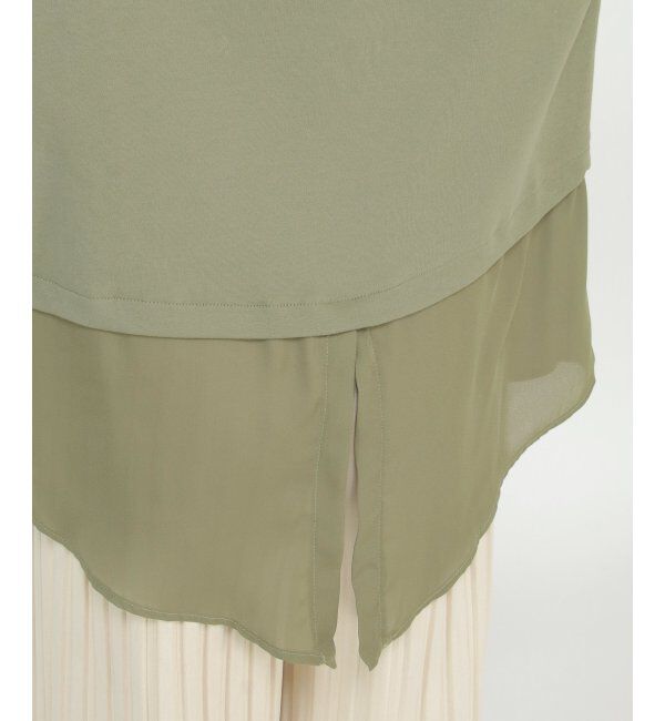 ikka「オーガニックコットン異素材プルオーバー」|プルオーバー|