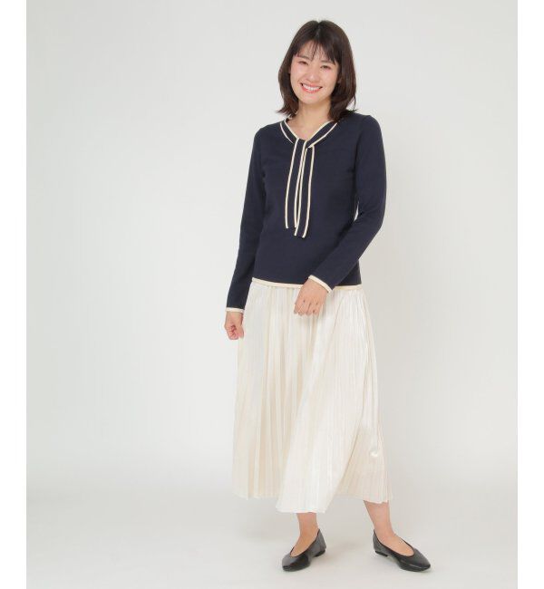 IKKA LOUNGE「RTボウタイニット」|プルオーバー|