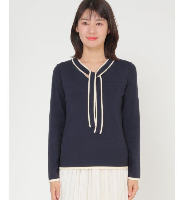 IKKA LOUNGE「RTボウタイニット」|プルオーバー|