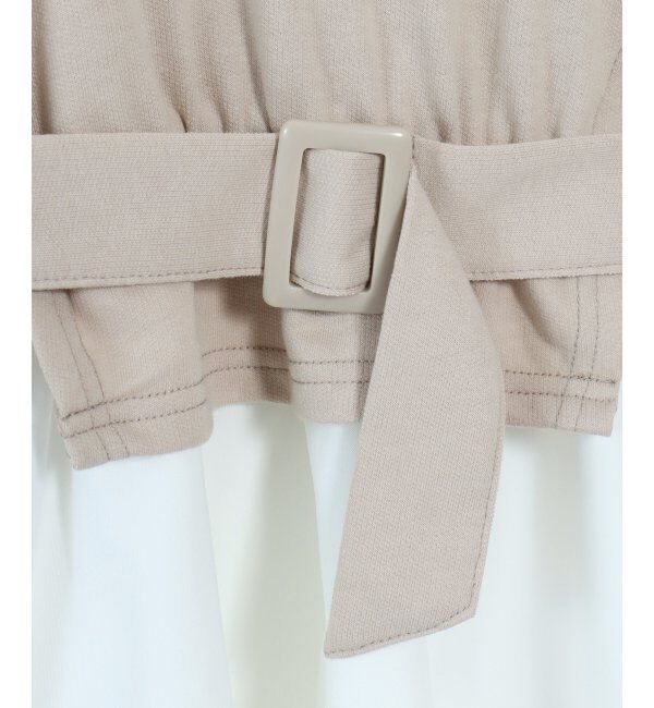 ikka kids「【キッズ】ベストレイヤードドッキングワンピース（100~160cm）」|スカート|