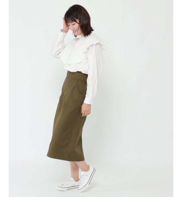 ikka「ビック襟ブラウス」|シャツ・ブラウス|