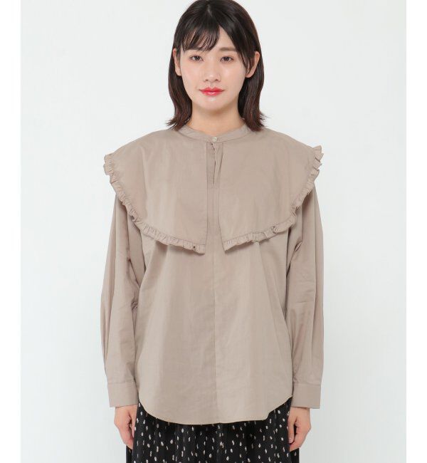 ikka「ビック襟ブラウス」|シャツ・ブラウス|