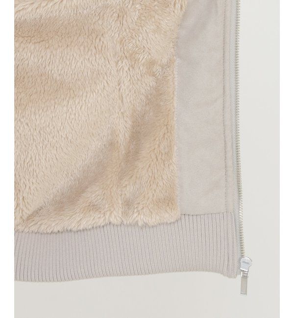 ikka「裏フェイクファー使いスエードブルゾン」|ブルゾン・スタジャン|